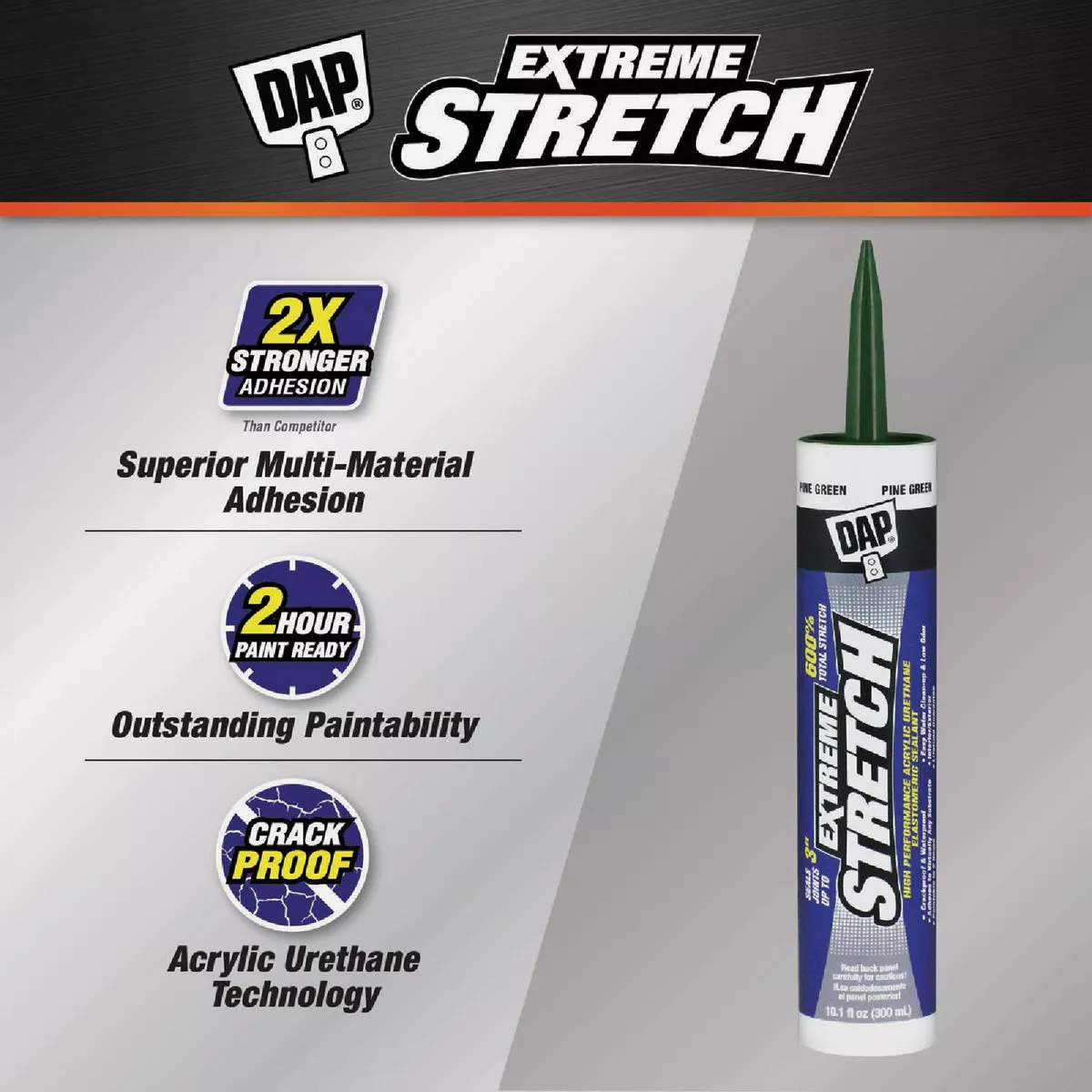 Dap Extreme Stretch 10.1 Oz. Pine Green Acrylic Urethane Premium Elastomeric Sealant