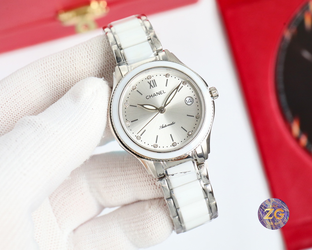 CHANEL - Elegant Lady's Watch 33MM - White(1:1 replica) - Top club