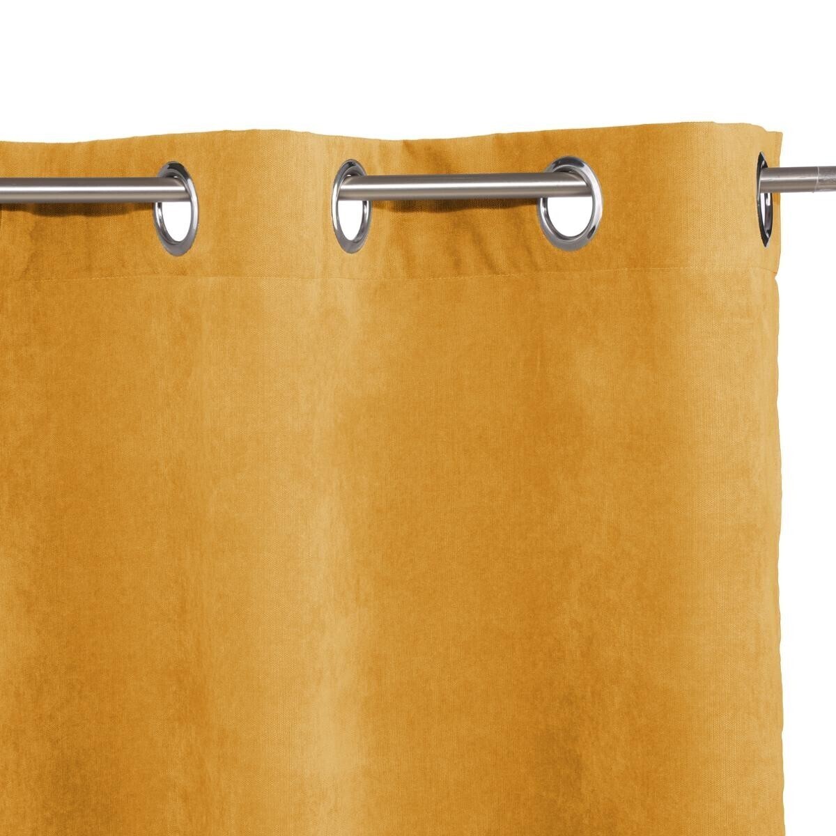 Curtain "Memories" Mustard yellow, 140x260 cm