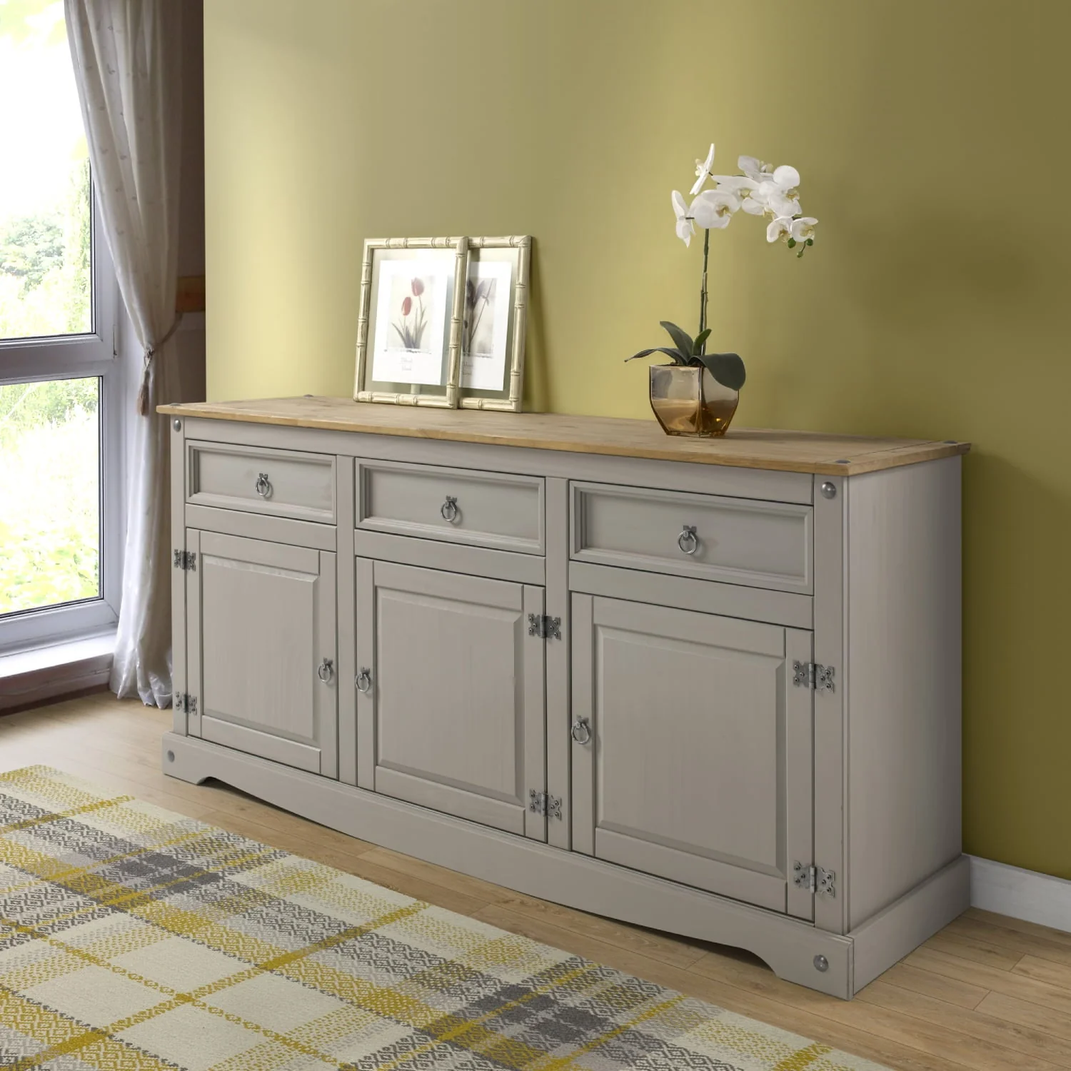Wood Buffet Sideboard Corona Gray | Furniture Dash COG917 - Image 5