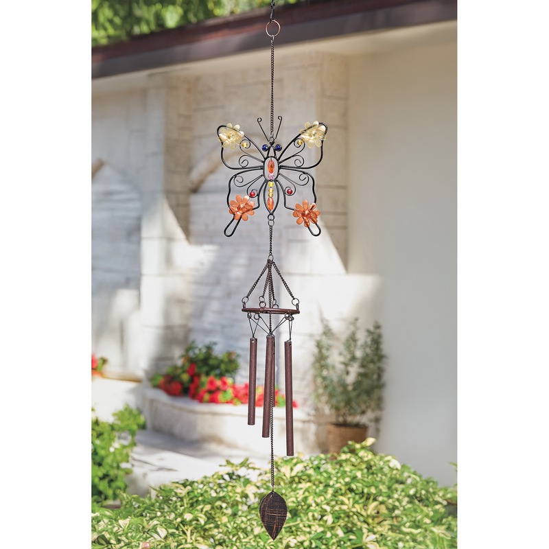 Colorful Butterfly Wind Chime - MIDNIGHT VELVET CATALOG
