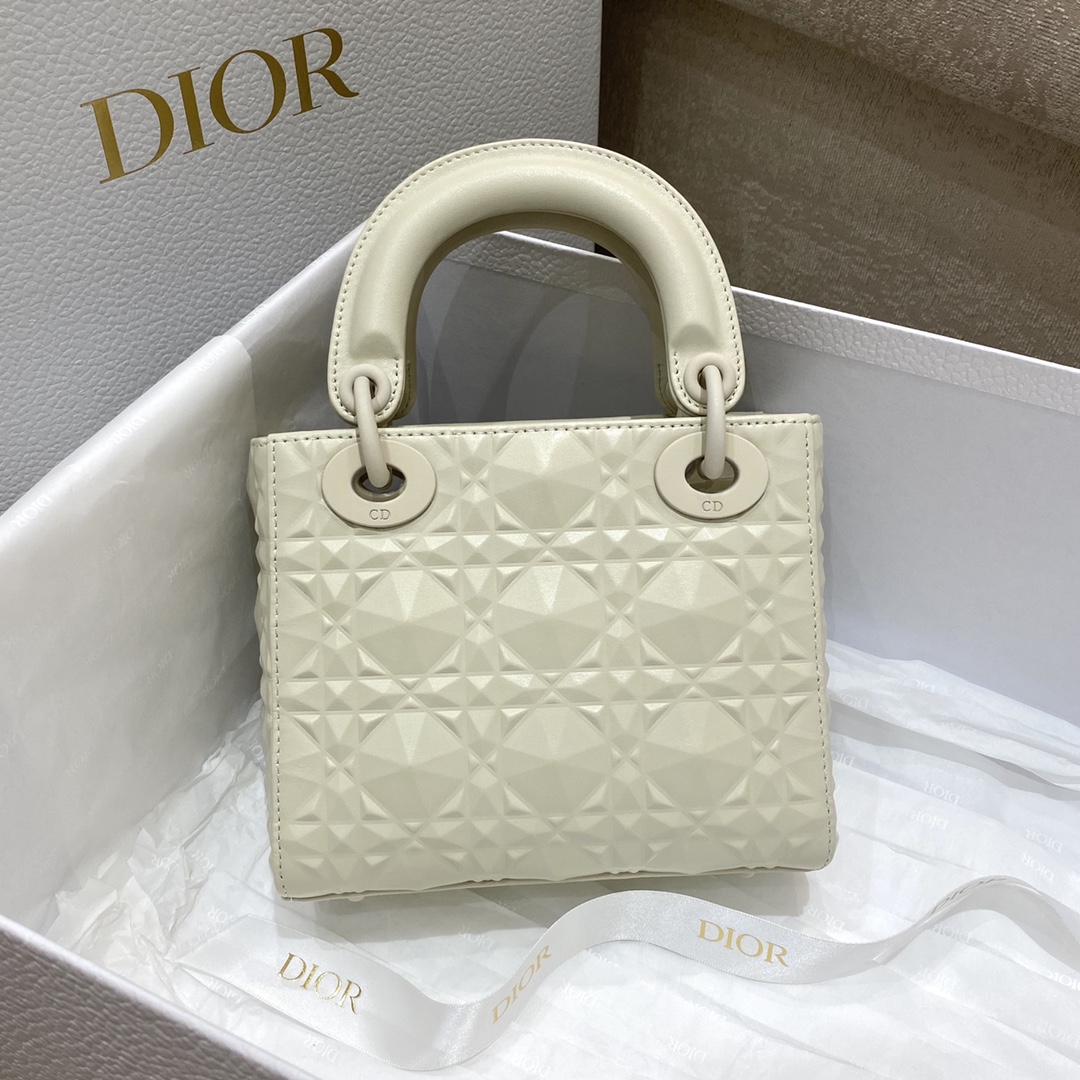 Dior Christian Dior Mini Lady Bag White For Women 6.5in/17cm1:1High-quality replica
