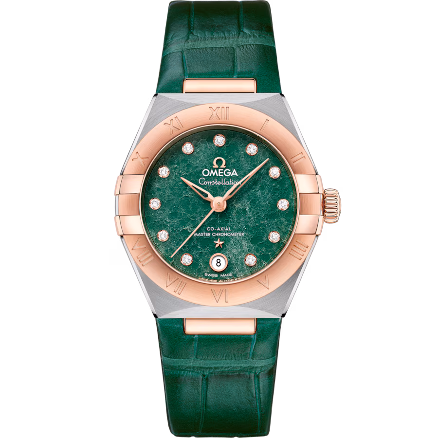 Constellation 29 mm, steel ‑ Sedna™ gold on leather strap(1:1 replica) - Elite Watch Atelier