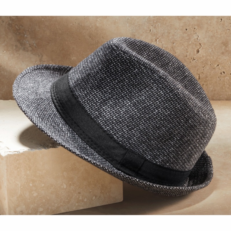Tweed Fedora - MIDNIGHT VELVET CATALOG