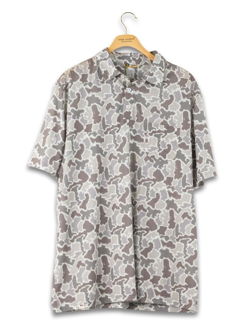 0126-MN-POLO-CAMO-GRYCMO - Simply Southern Outlet