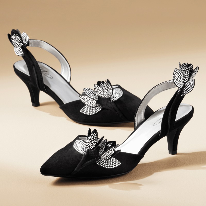 3-D Floral Pump - MIDNIGHT VELVET CATALOG