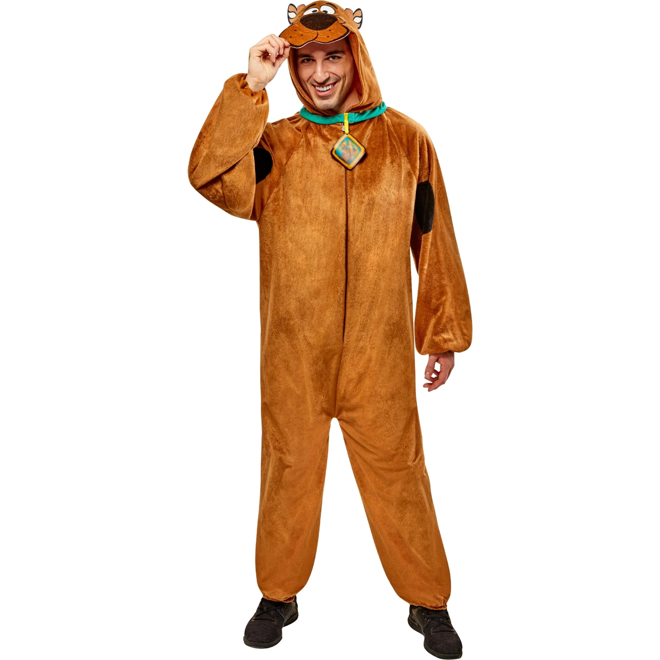 Scooby Doo Halloween Costume for Adults, Men's Size L (36/38), by Rubies - Image 7 Scooby Doo Halloween Costume for Adults, Men's Size L (36/38), by Rubies - Image 7