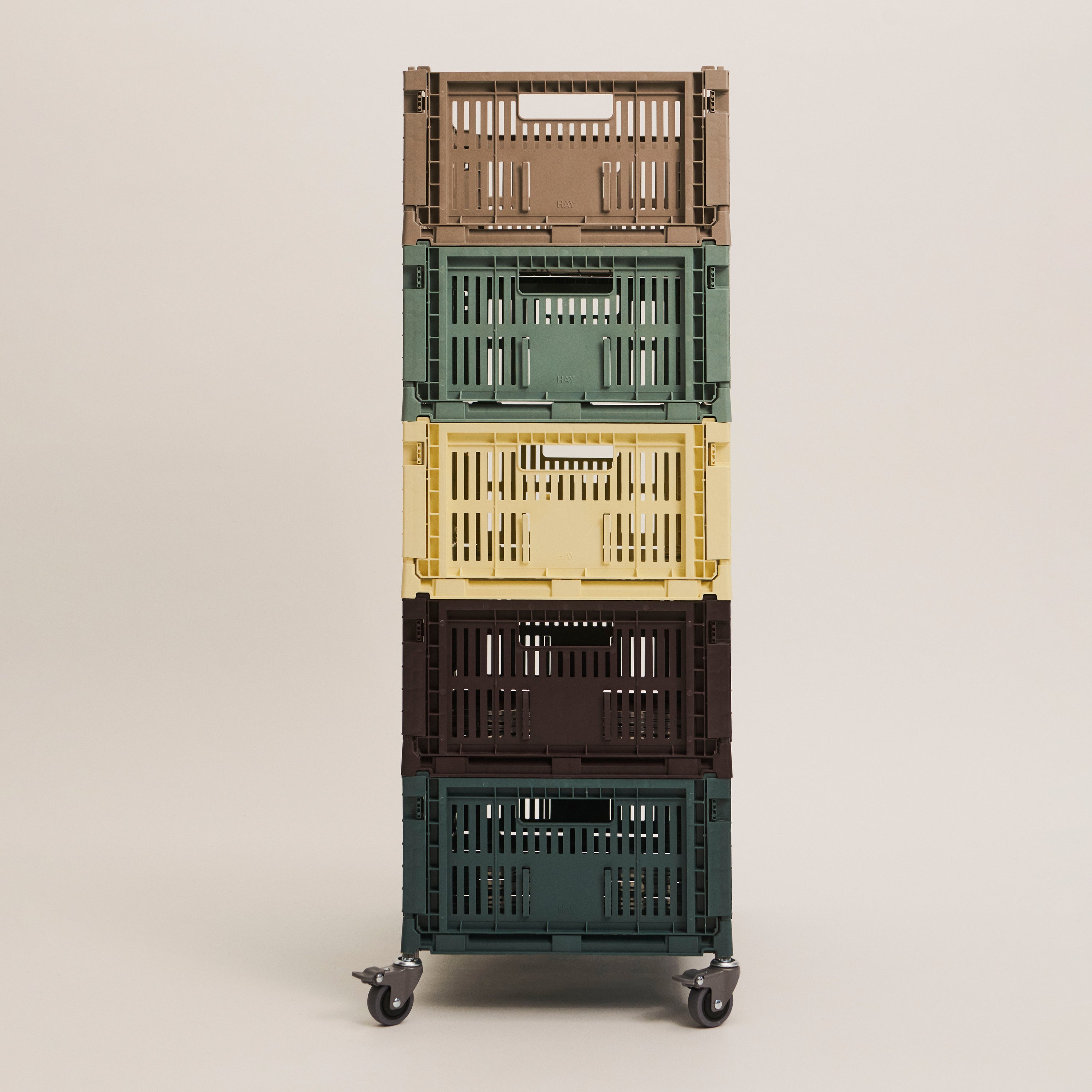 HAY Colour Crates Krat L - Vierkant - Bordeaux