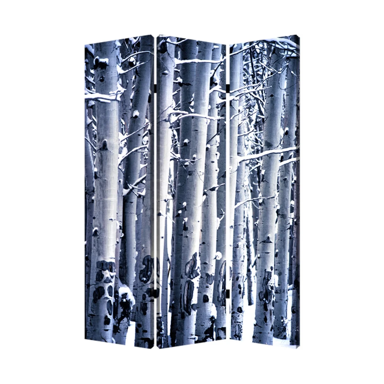 Home Decorative Birch Screen Room Divider - 3 Panel