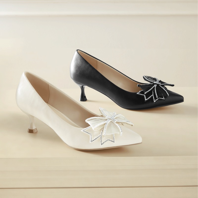 Midnight Velvet Double-Bow Pump - MIDNIGHT VELVET CATALOG