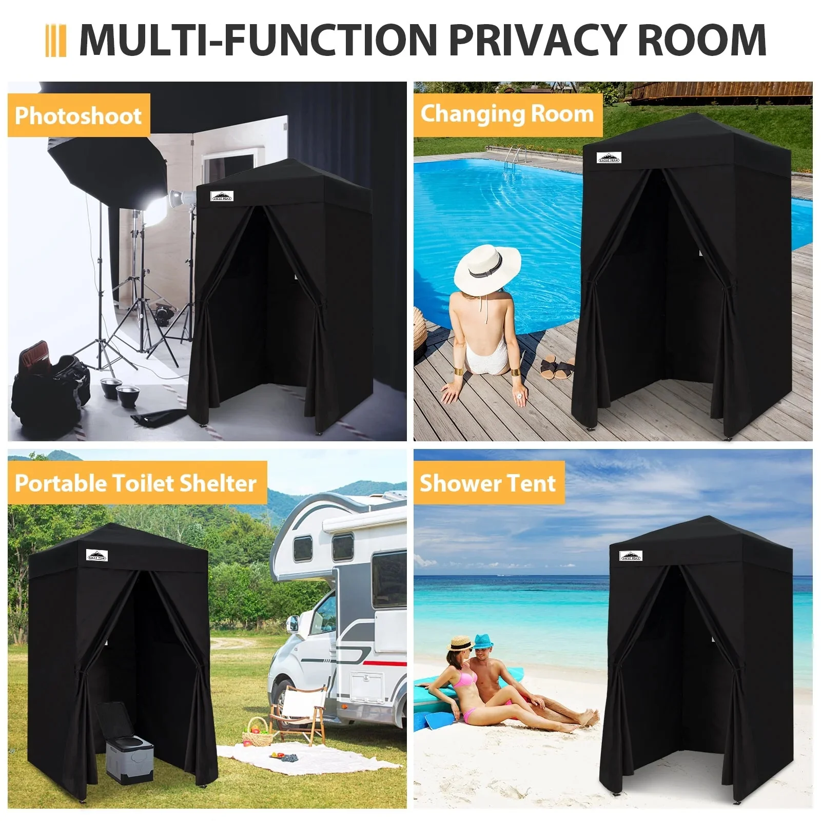 EAGLE PEAK Ultra Compact 4 ft x 4 ft Pop-Up Changing Room Canopy - Flex - Image 174 EAGLE PEAK Ultra Compact 4 ft x 4 ft Pop-Up Changing Room Canopy - Flex - Image 174