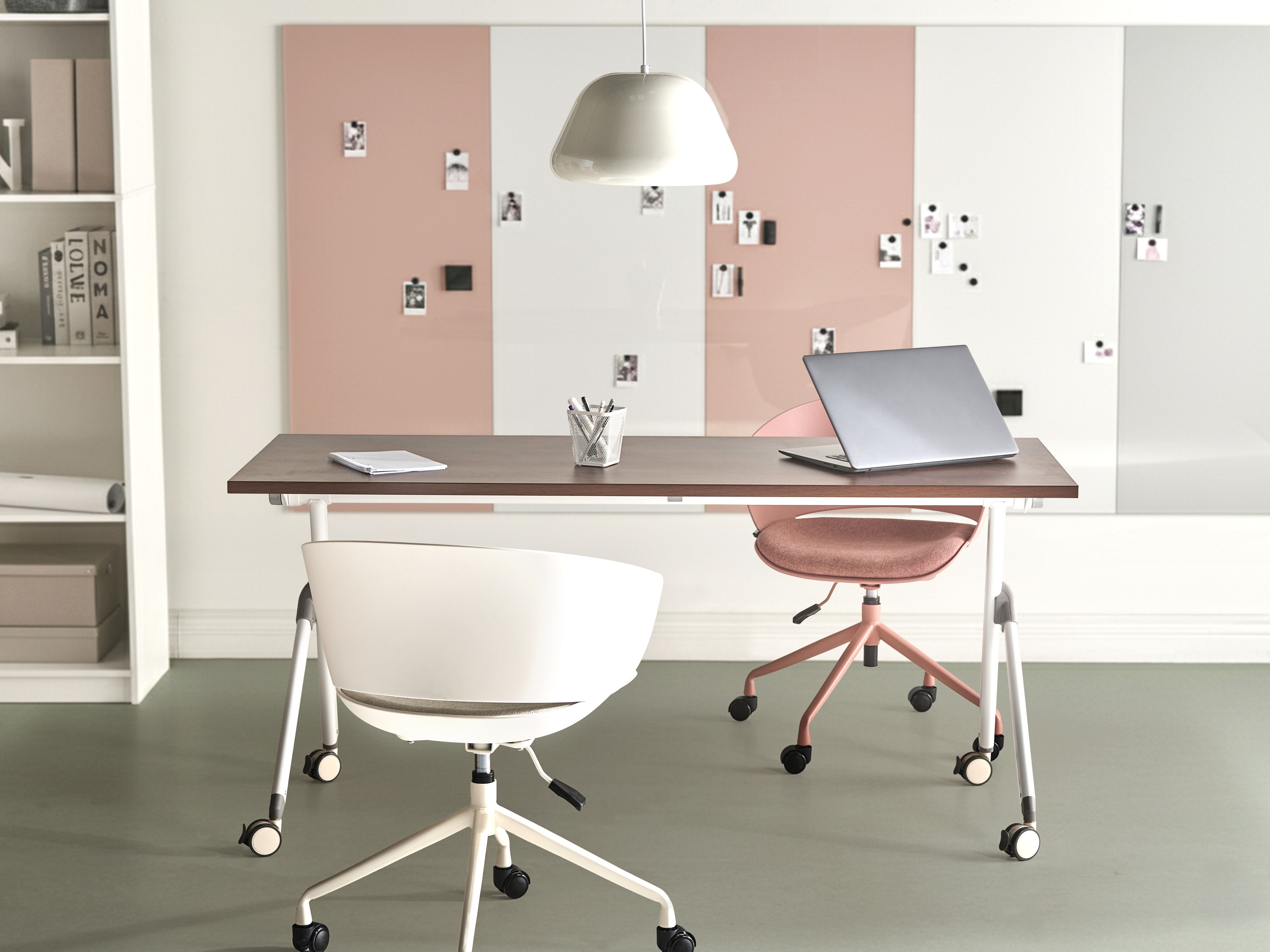 Foldable Office Desk BENDI Dark Brown 160 cm 60 cm