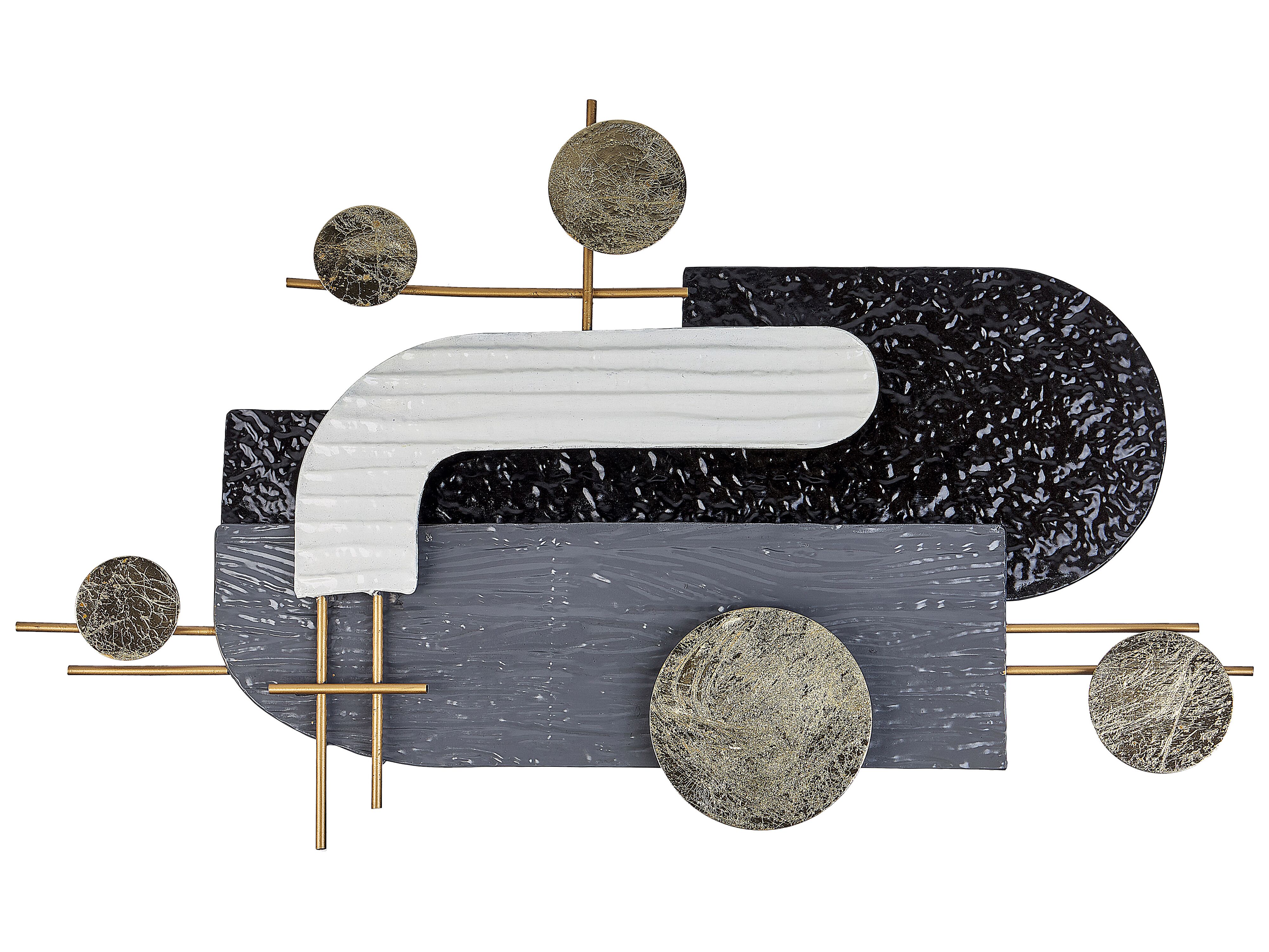 Wall Decor LUTETIUM Metal 55 cm Black