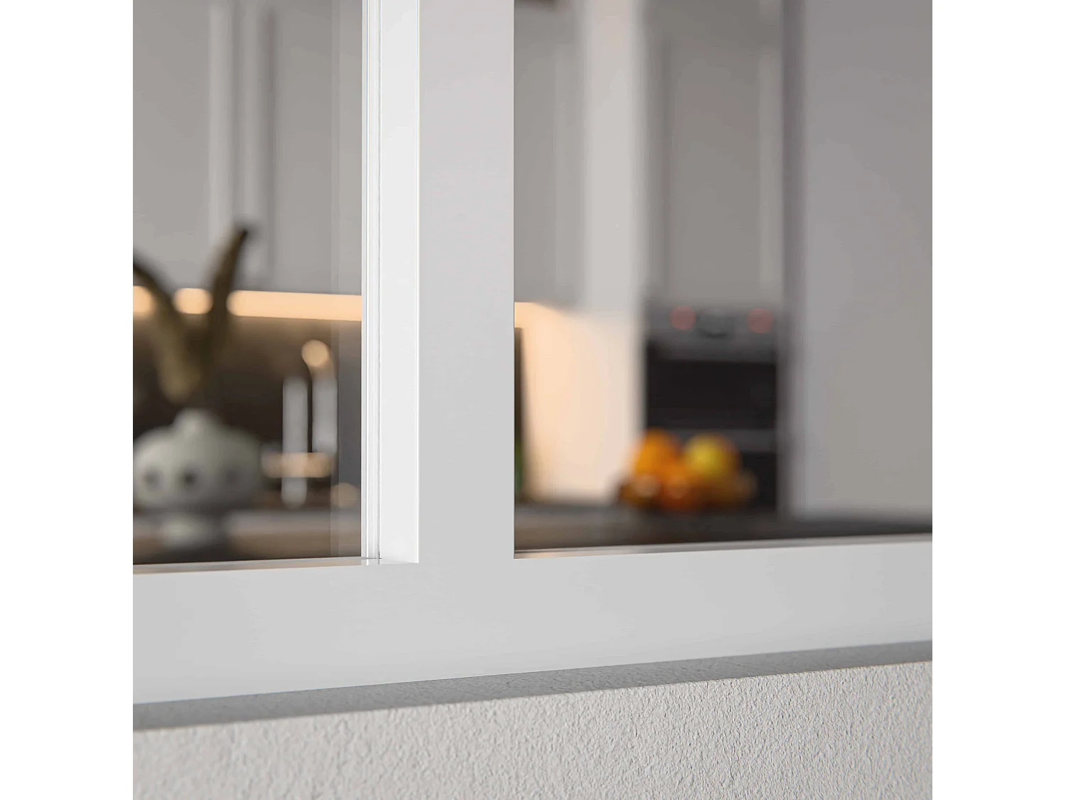 Verrière 5 Carreaux - En Kit - Blanc