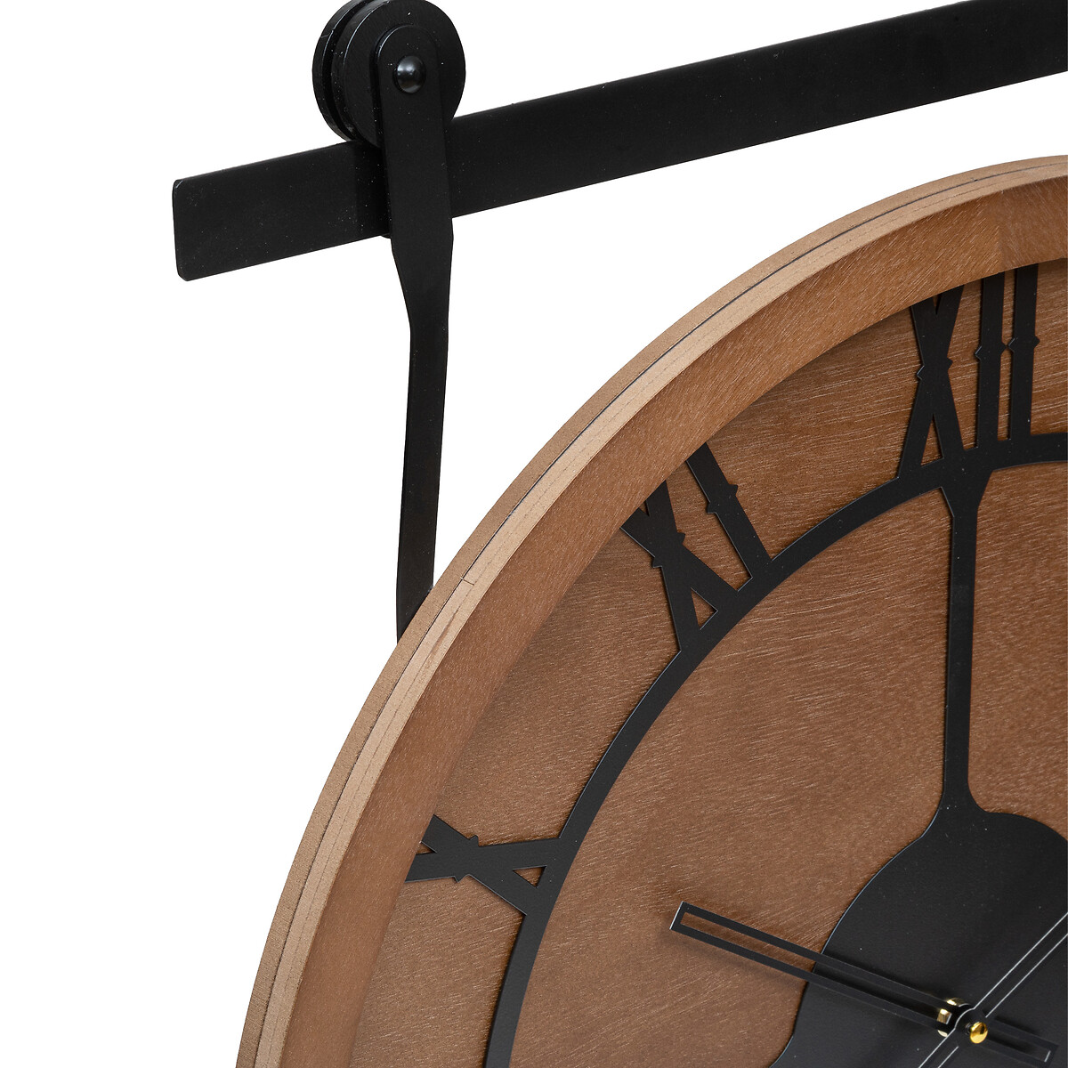 Clock"Loris" Wood & metal, d.60 cm