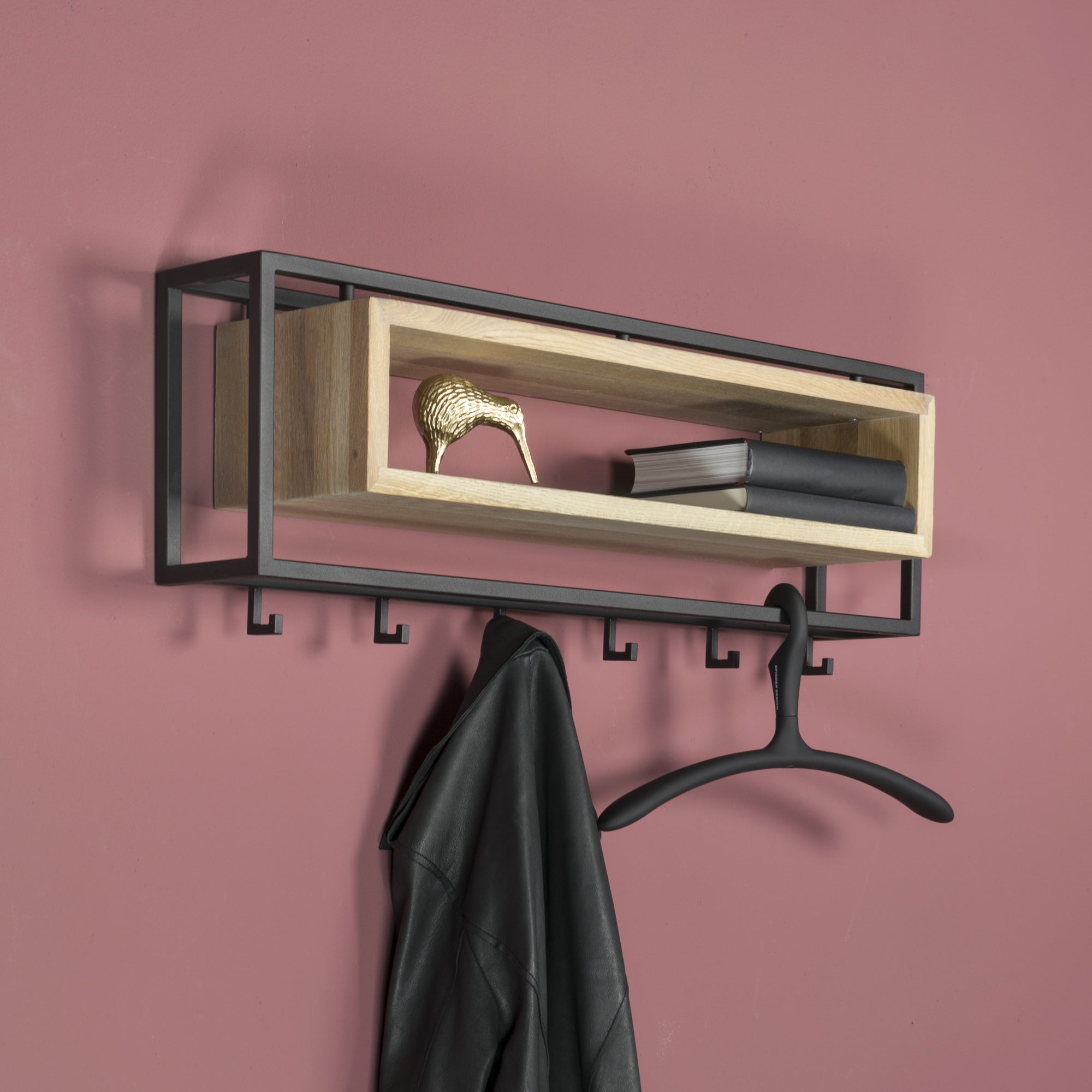 Spinder Design School Kapstok - Zwart Bruin