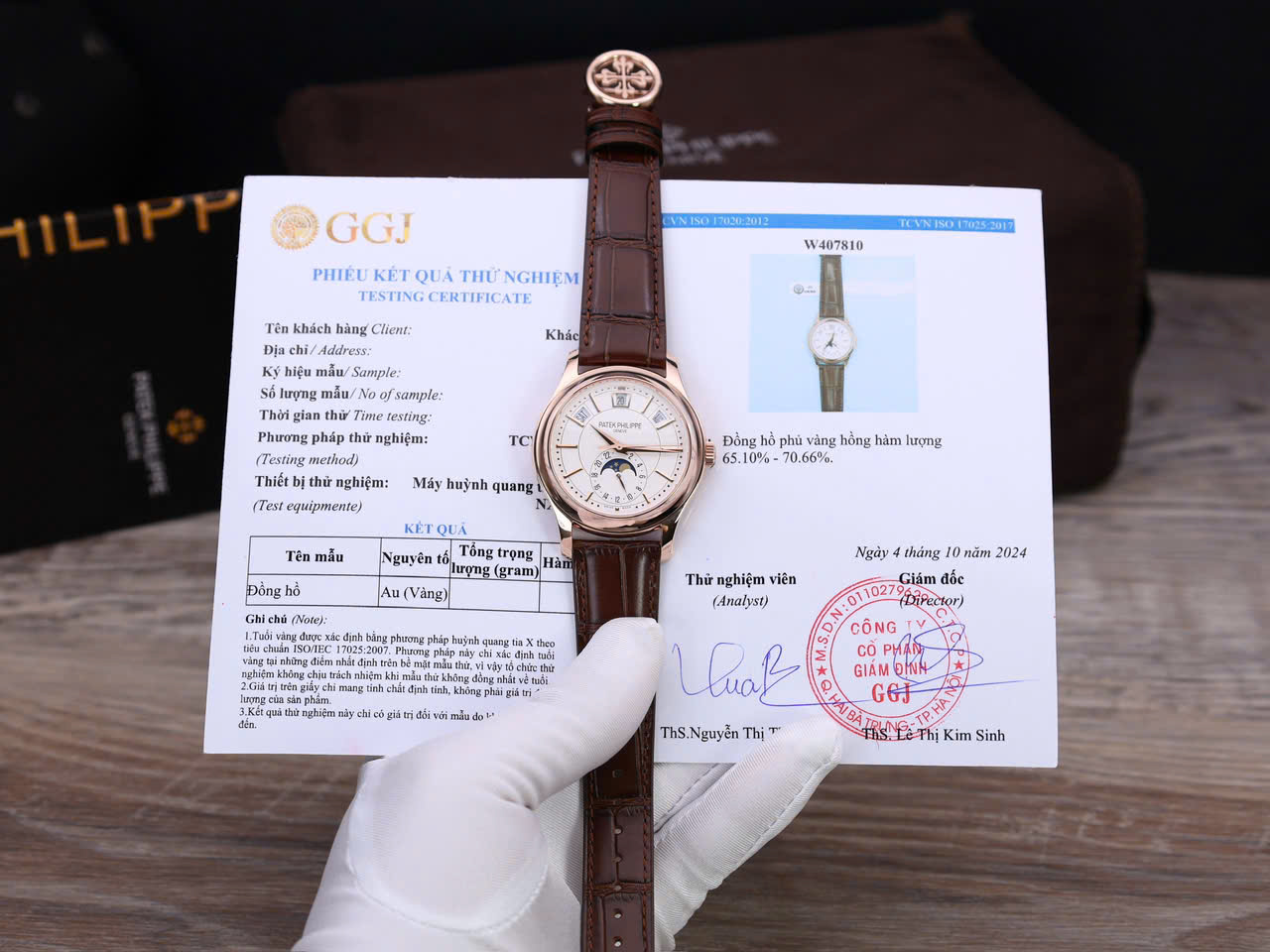 Patek Philippe 5205R 18K Rose Gold Wrapped Replica Watch 40mm - Elite Watch Atelier