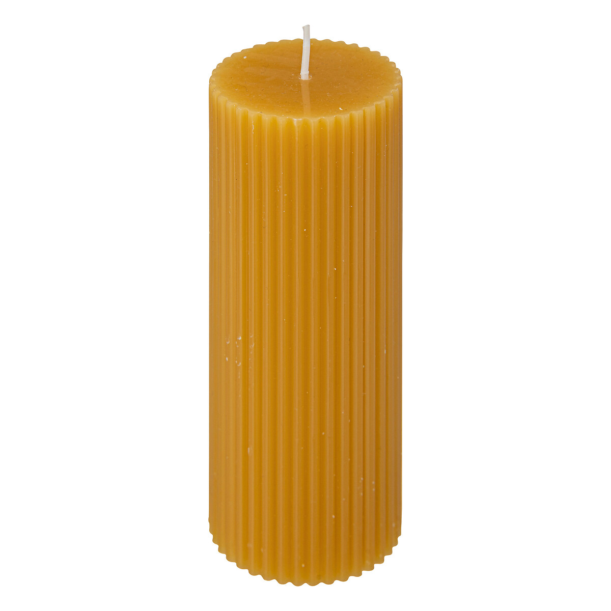 Round candle "Demi" Mustard yellow, 230g