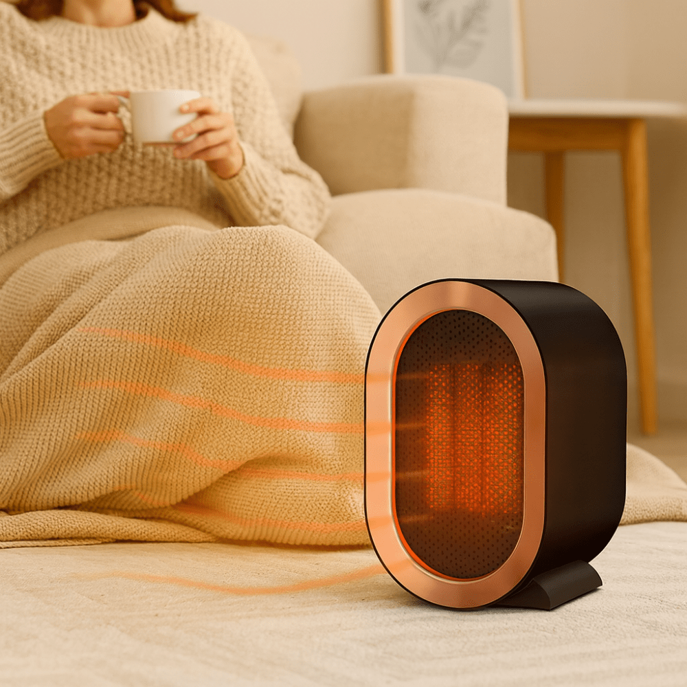 Energiezuinige Draagbare Elektrische Kachel – Compact, Stil en Snelle Verwarming voor Thuis en Kantoor
