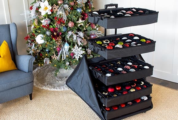 TreeKeeper Bags Telescoping Adjustable Tray Ornament Storage Bag