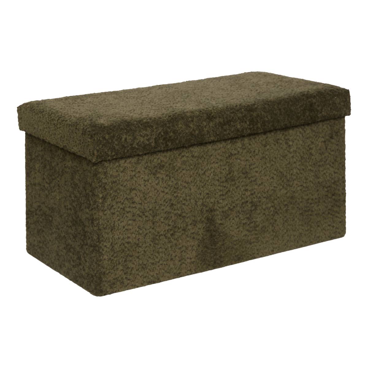 Folding double pouf "Soana" Khaki Green, 76x38 cm
