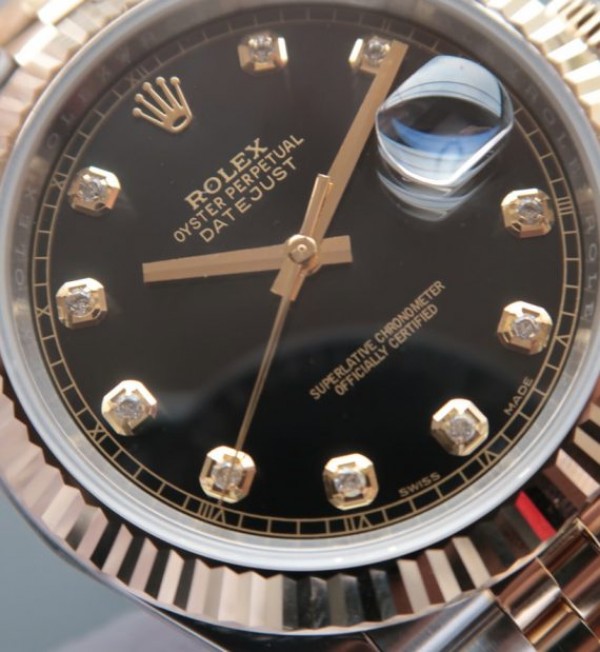 Replica Rolex DateJust 41mm 126333 Noob YG Wrapped Black Dial SS/YG Jubilee Bracelet A2836 - Top club