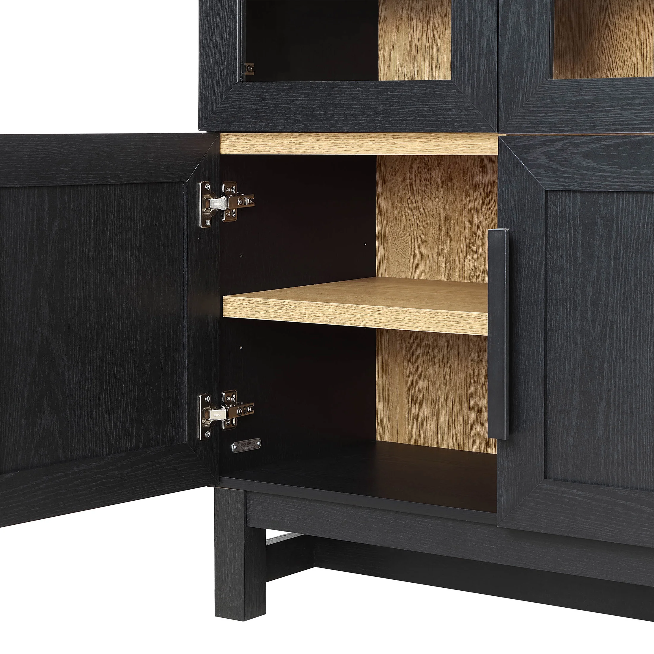 Better Homes & Gardens Juliet Kitchen Rounded Arch Cabinet, Rich Black - Image 13