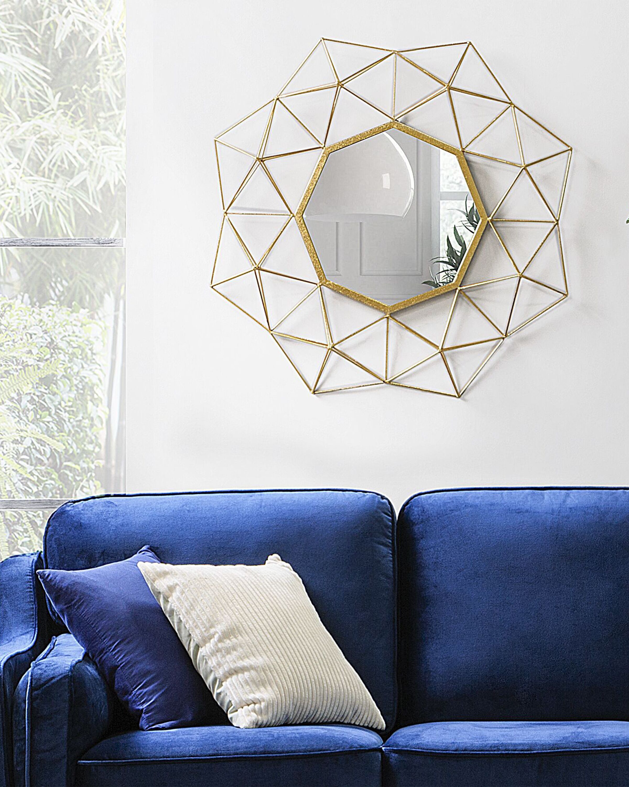 Wall Mirror GAILLAC 80 cm 80 cm Metal Gold