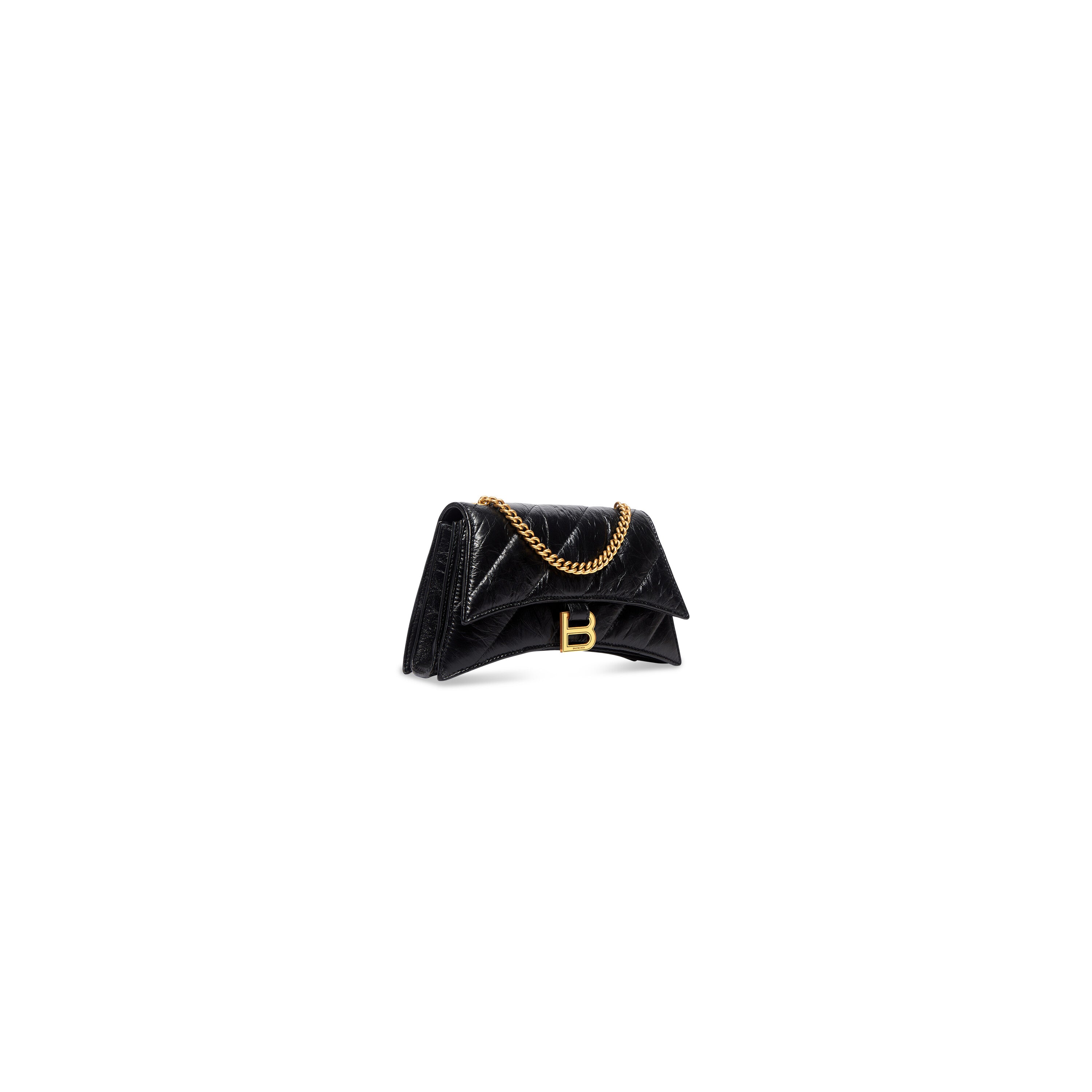 WOMEN'S CRUSH XS CHAIN BAG QUILTED IN BLACK - Replicaclubs