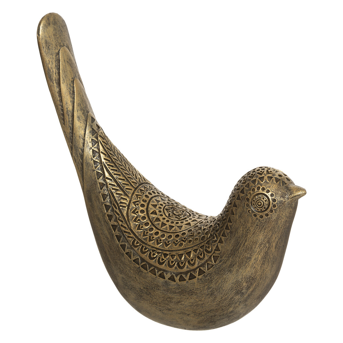 Statue "Bird" Gilt, H.17 cm