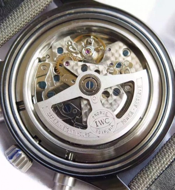 Replica IWC V6 Pilot Chrono IW388002 Real Ceramic Nylon Strap A7750 - Top club