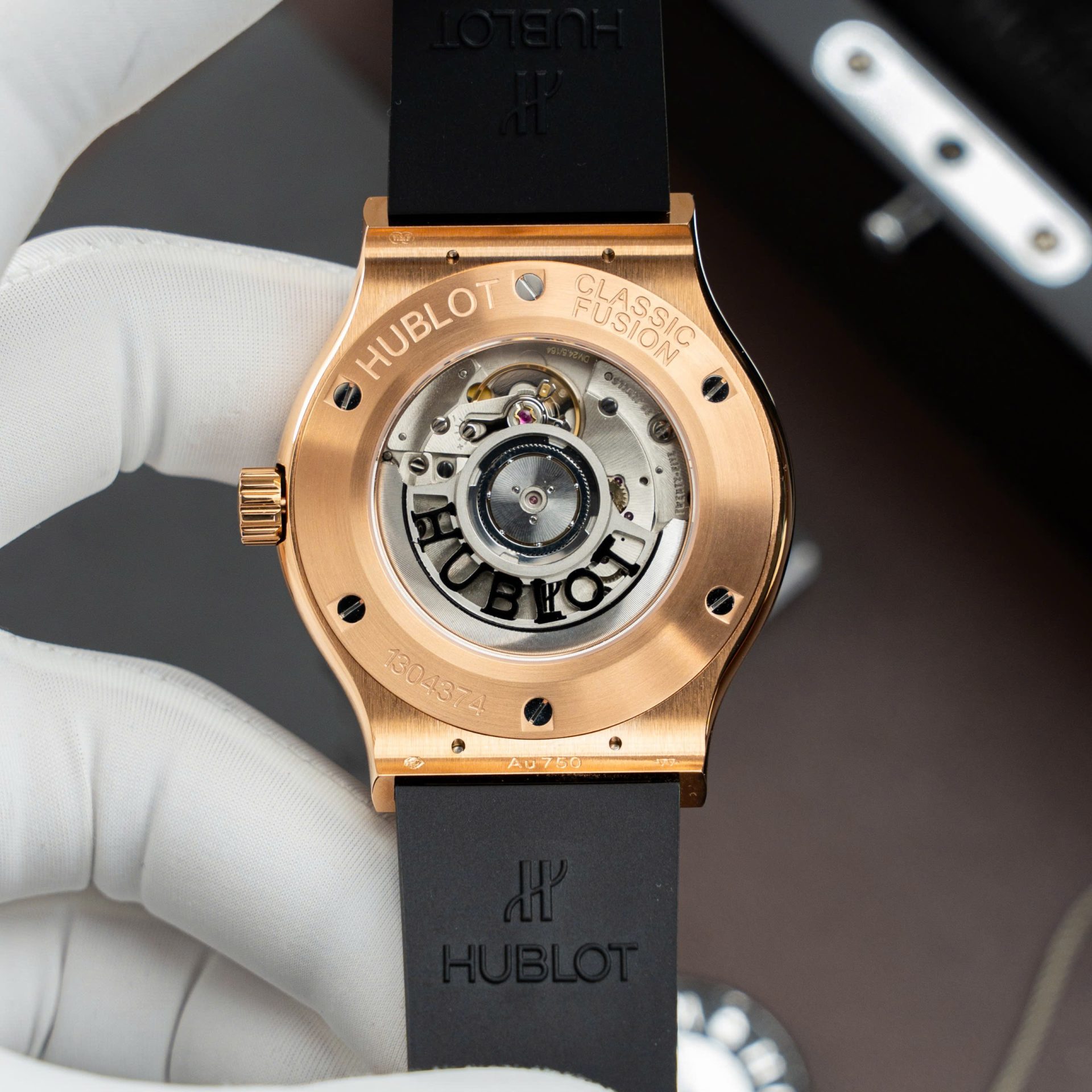 Hublot Classic Fusion King Gold Copies Watches Gray Dial Movement SW300 Swiss Made 42mm - Top club