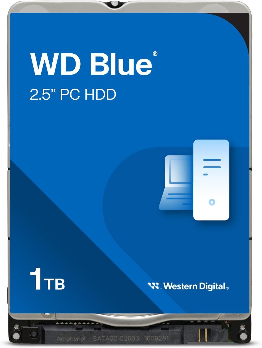 Western Digital 1TB WD Blue Mobile Hard Drive HDD - 5400 RPM, SATA 6 Gb/s, 128 MB Cache, 2.5