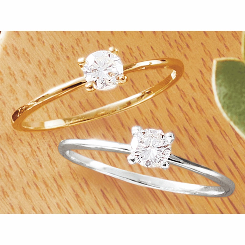 Sterling Lab-Created Diamond Round Solitaire Ring - .25 CTTW - MIDNIGHT VELVET CATALOG