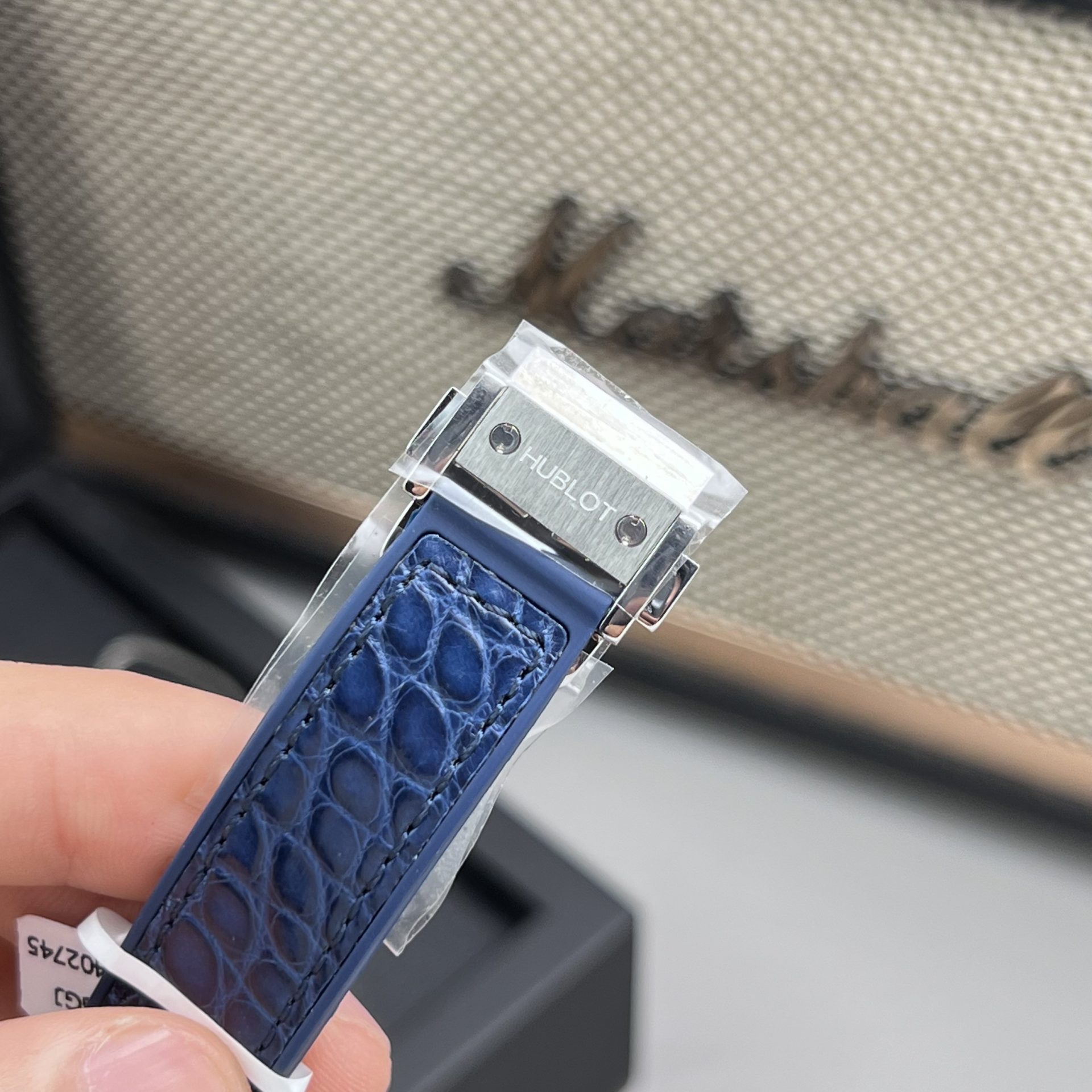Hublot Replica Watch Classic Fussion Custom Blue Dial Moissanite Diamonds 33mm - Top club