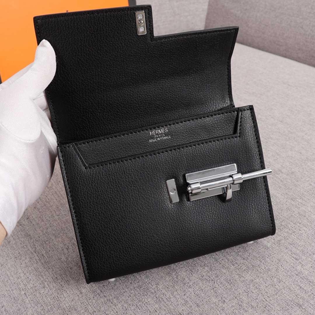 Replica Hermes Verrou Chaine Mini Bag Beige/Black/Brown1:1High-quality replica