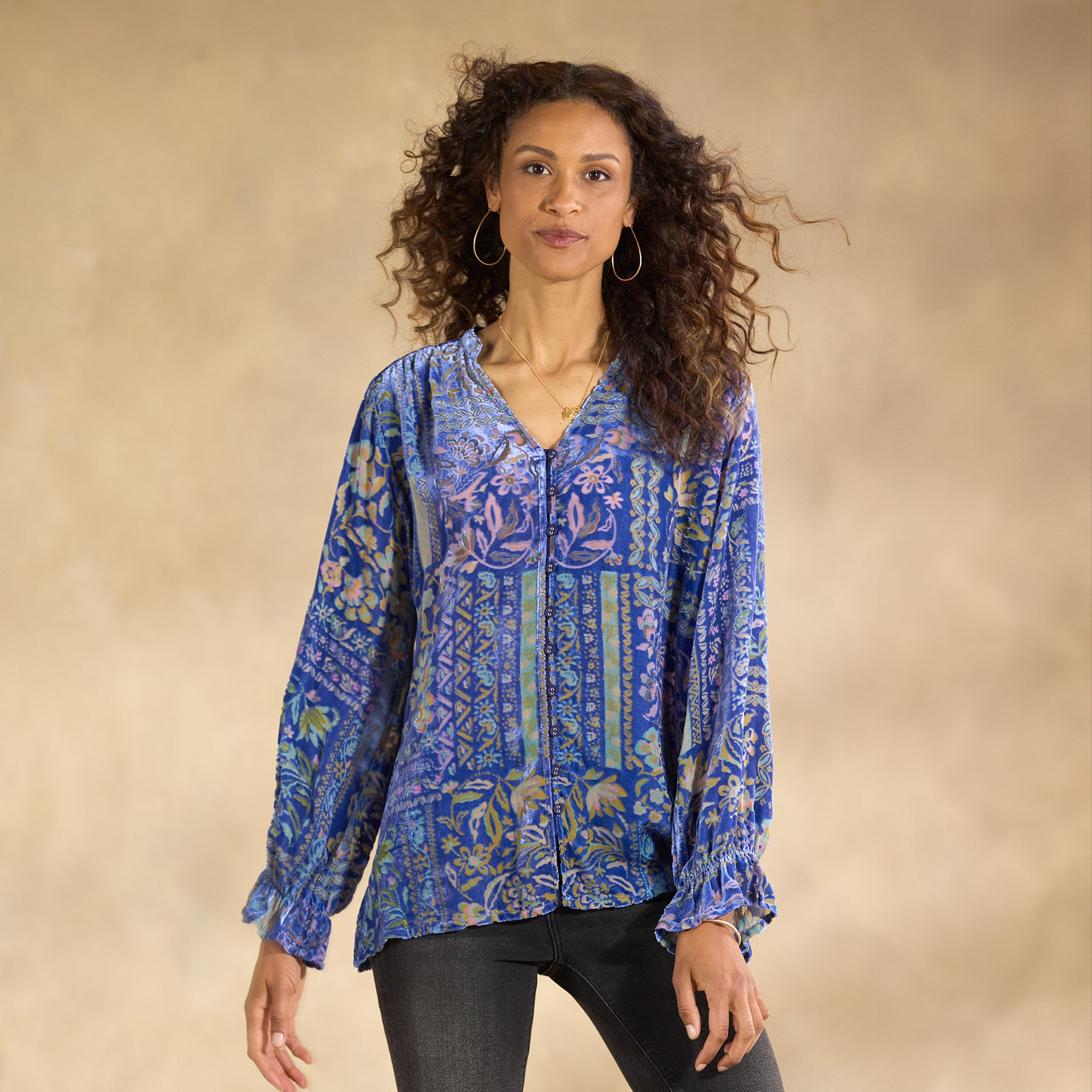 Joasie Burnout Velvet Top, Petite - Sundance Clothing