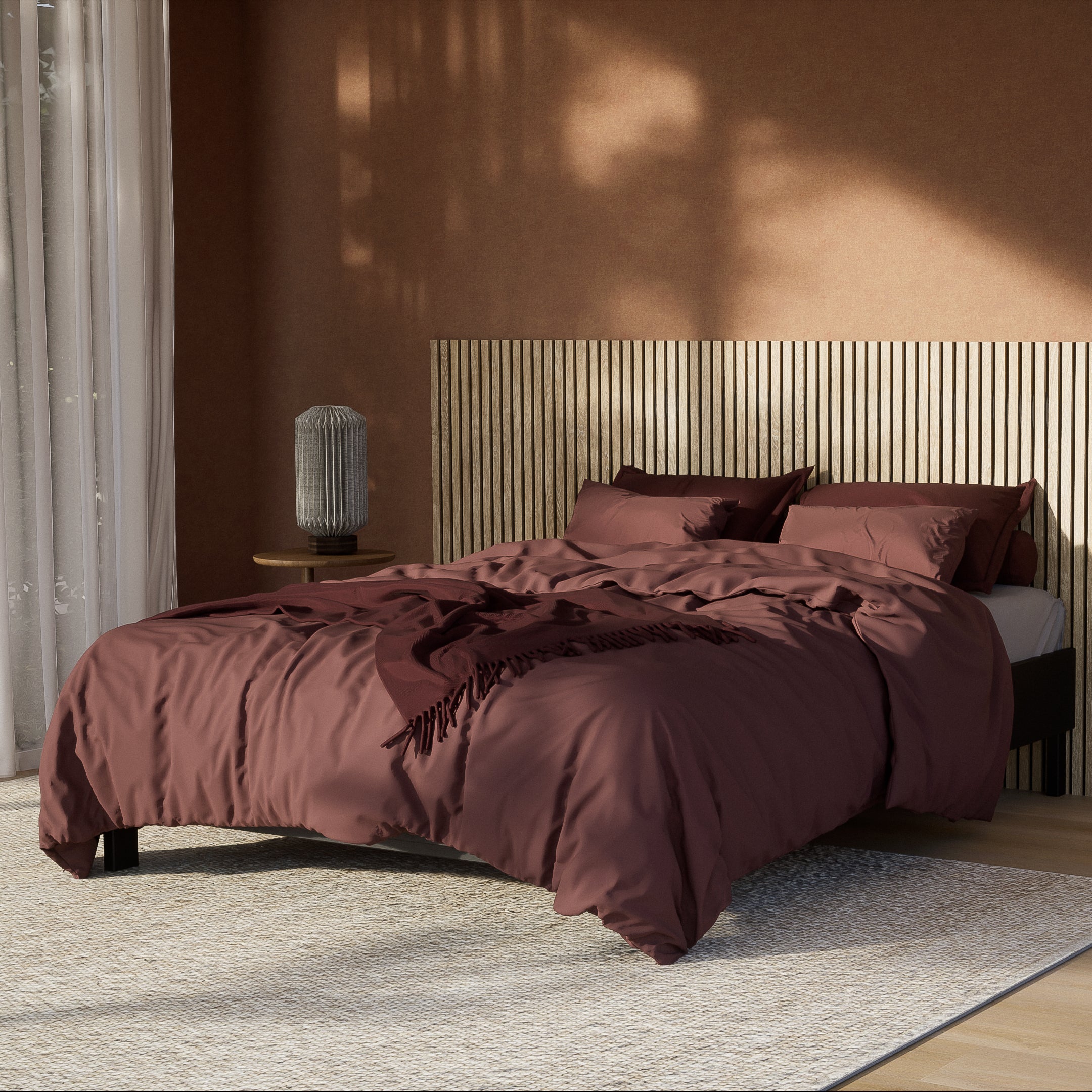 Blokker Fresh Dekbedovertrek 240 x 200/220 cm - Aubergine