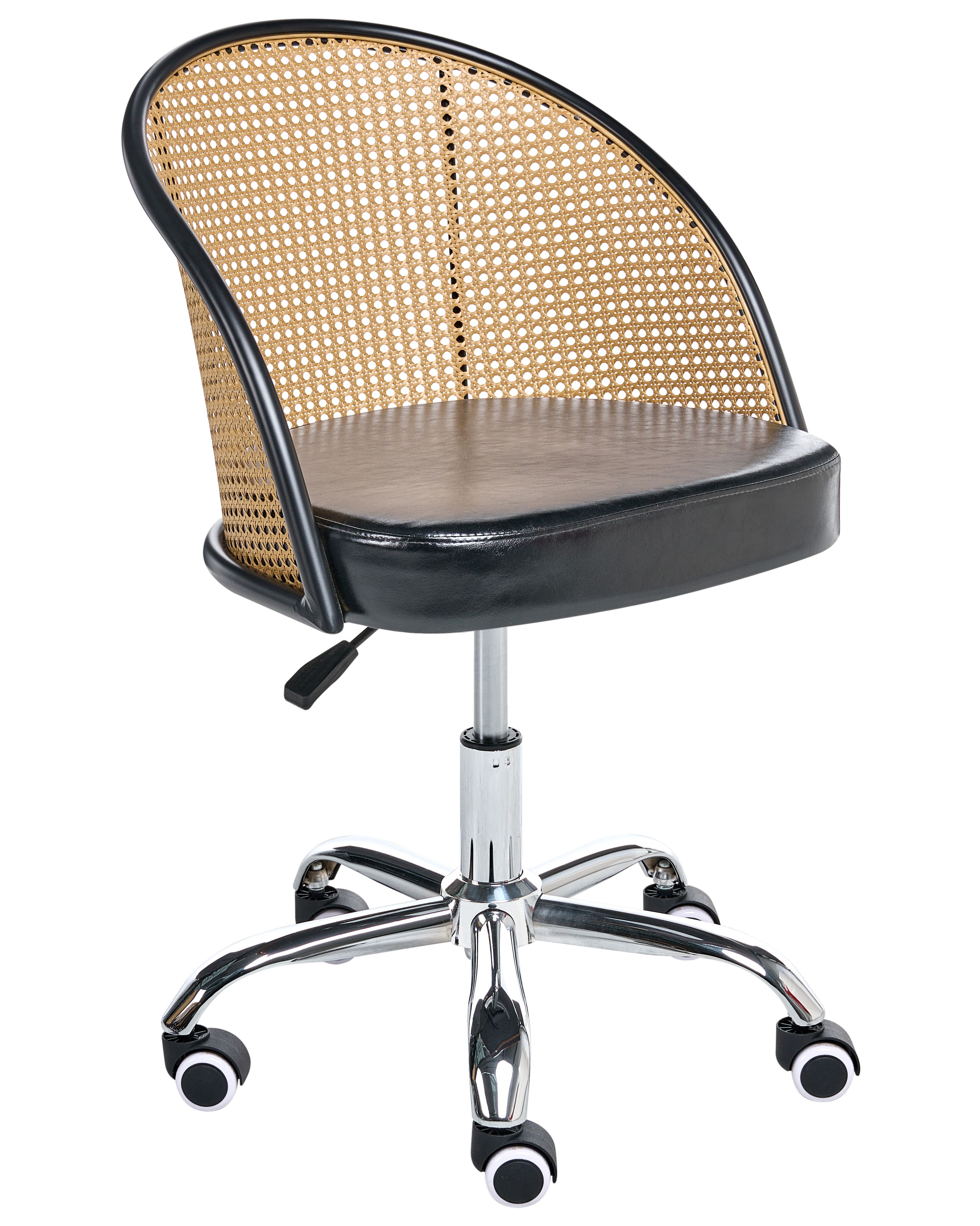 Desk Chair BALTIMORE Faux Leather Black