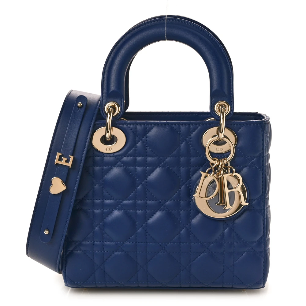 Mirror Quality Dior Lady Dior Replica Handbag with Light Gold Hardware