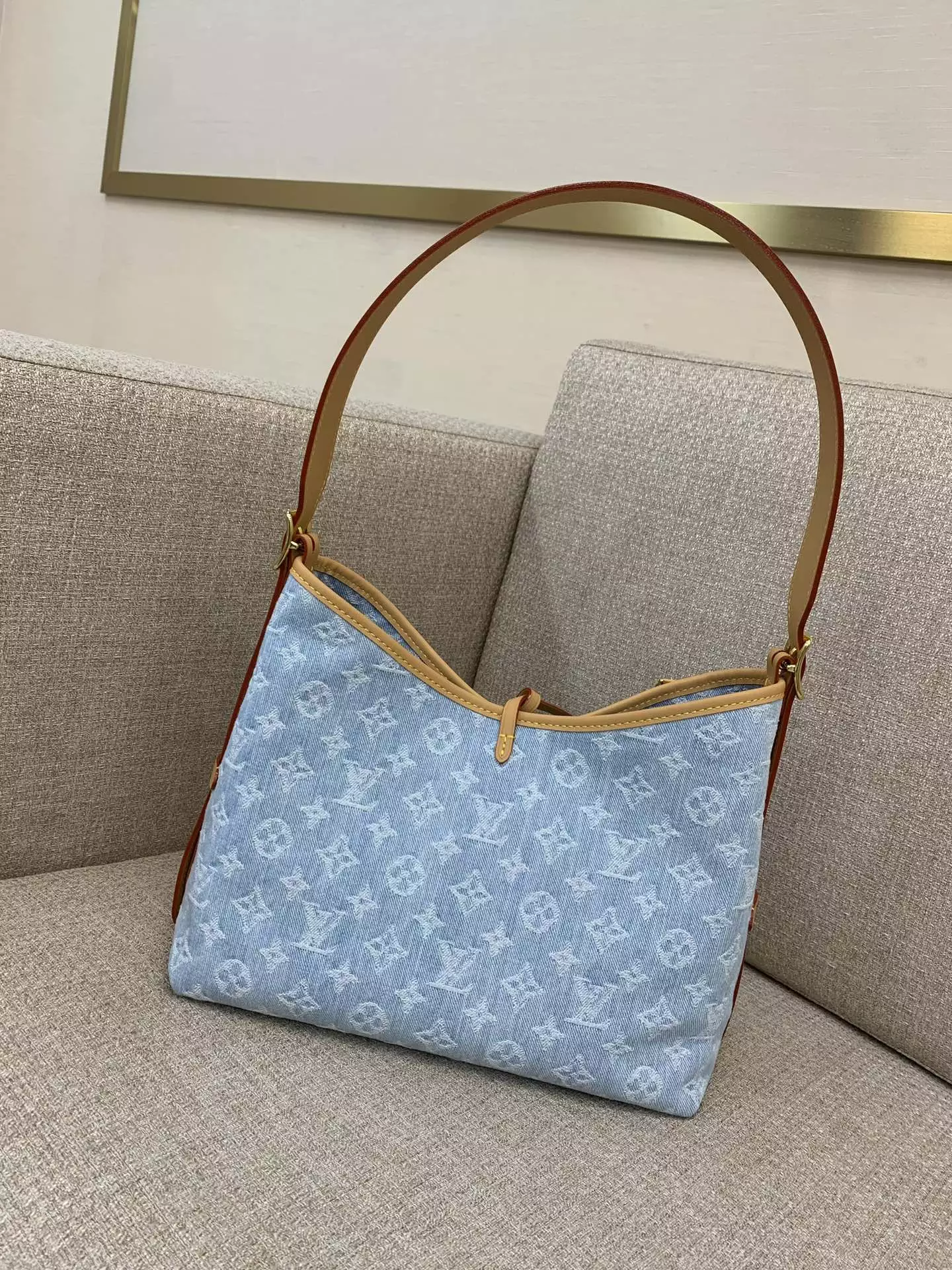 CarryAll PM Bag Blue Monogram Denim Organic Cotton1:1High-quality replica