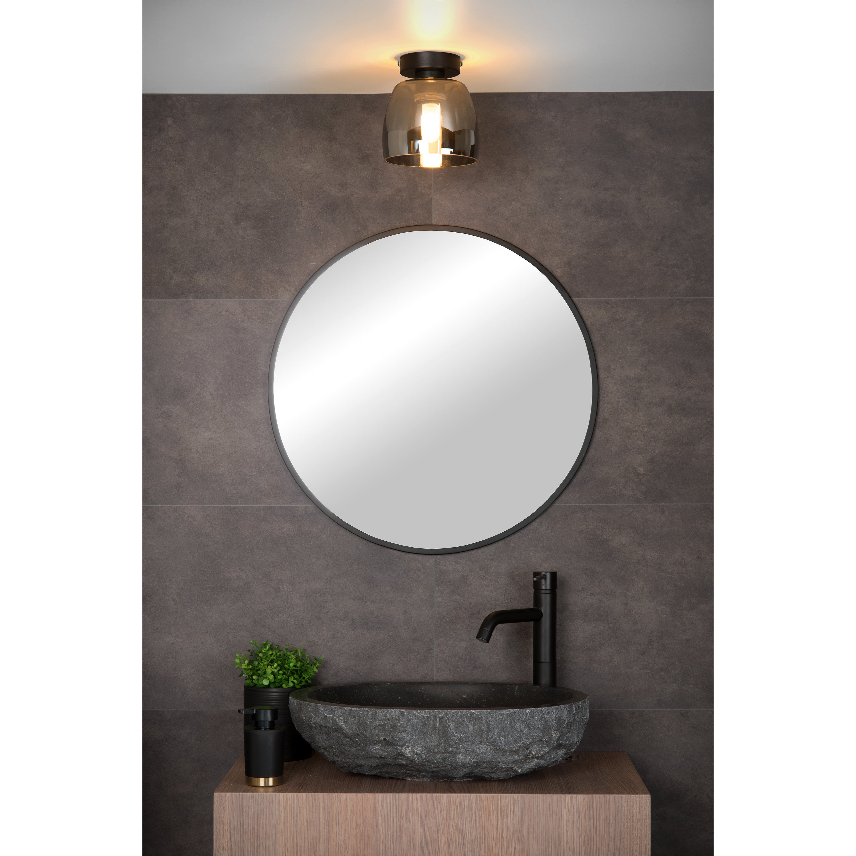 Lucide TYLER - Plafonnière Badkamer - Ø 16,1 cm -