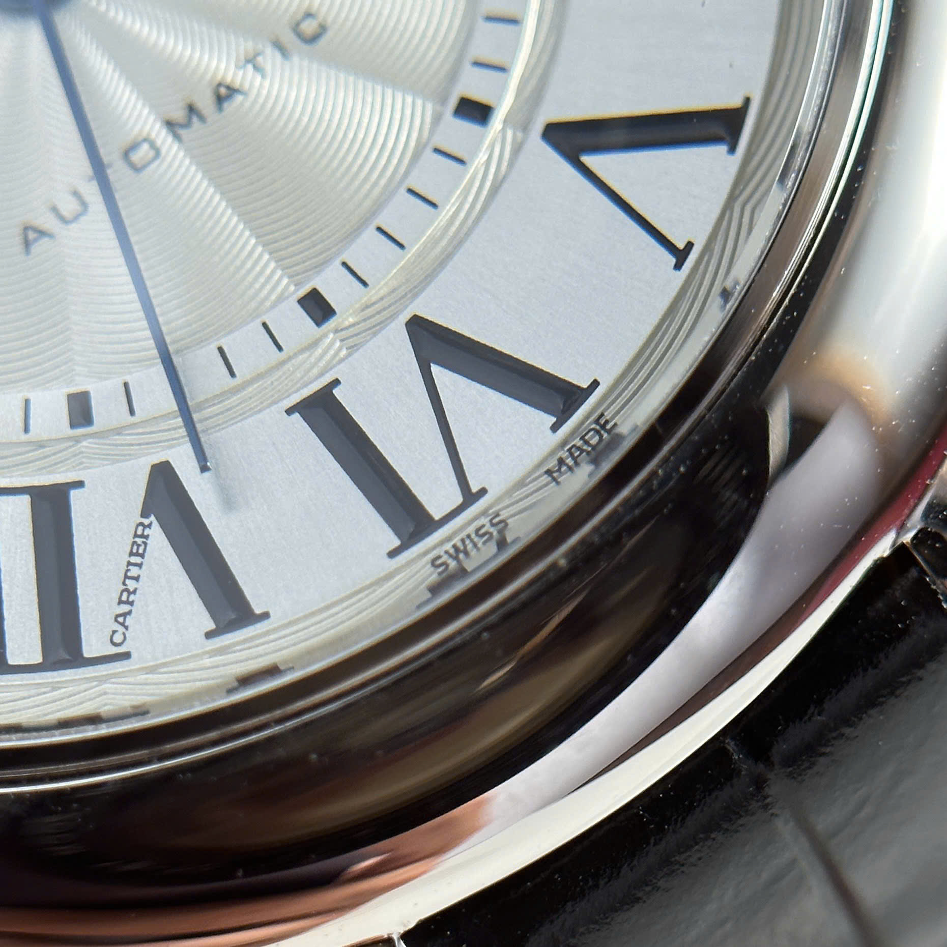 Cartier Ballon Bleu Replica Watch Dial White Leather Strap AF Factory 42mm - Top club