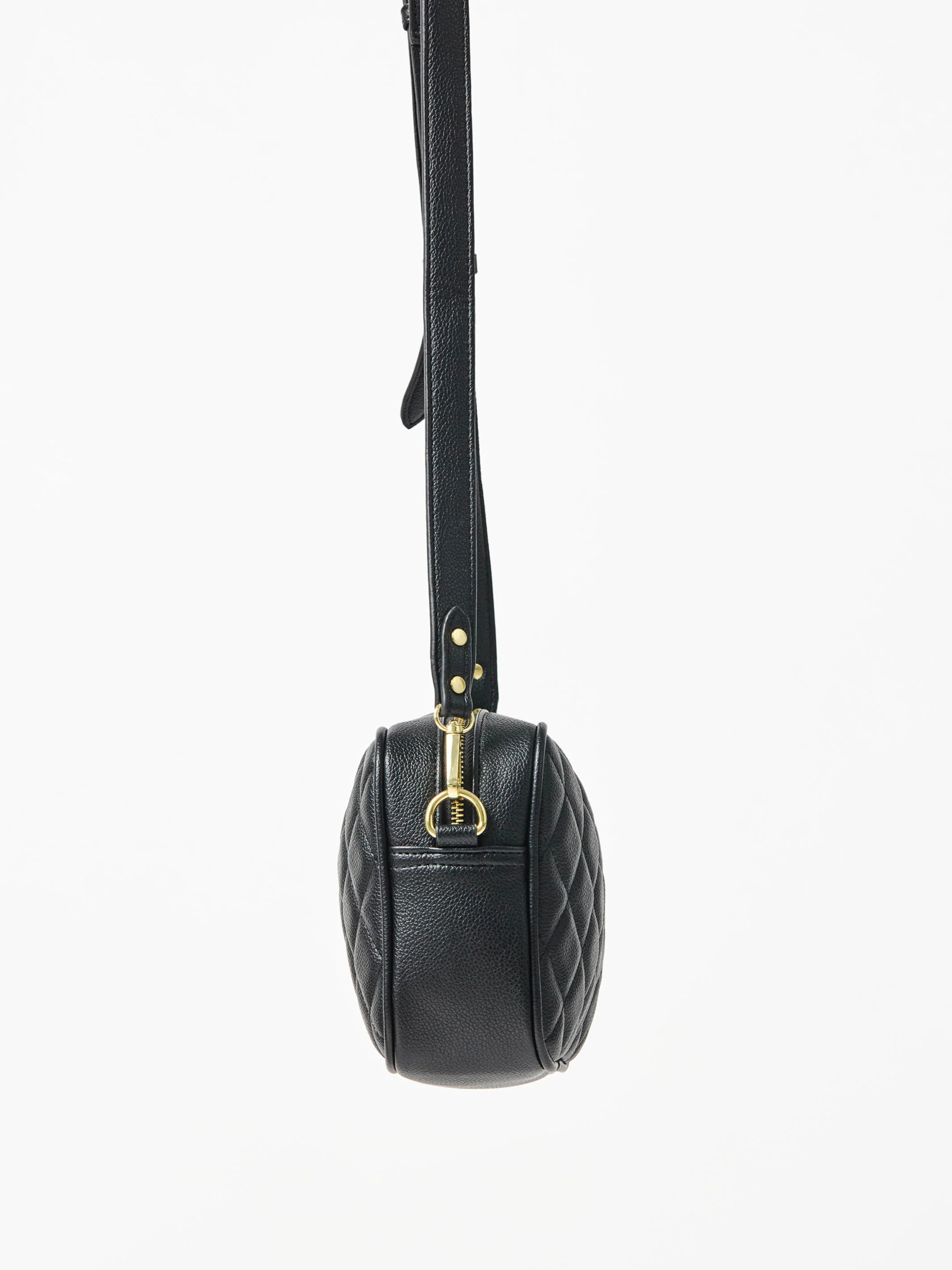 Essential Quilted Crossbody Bag | Black