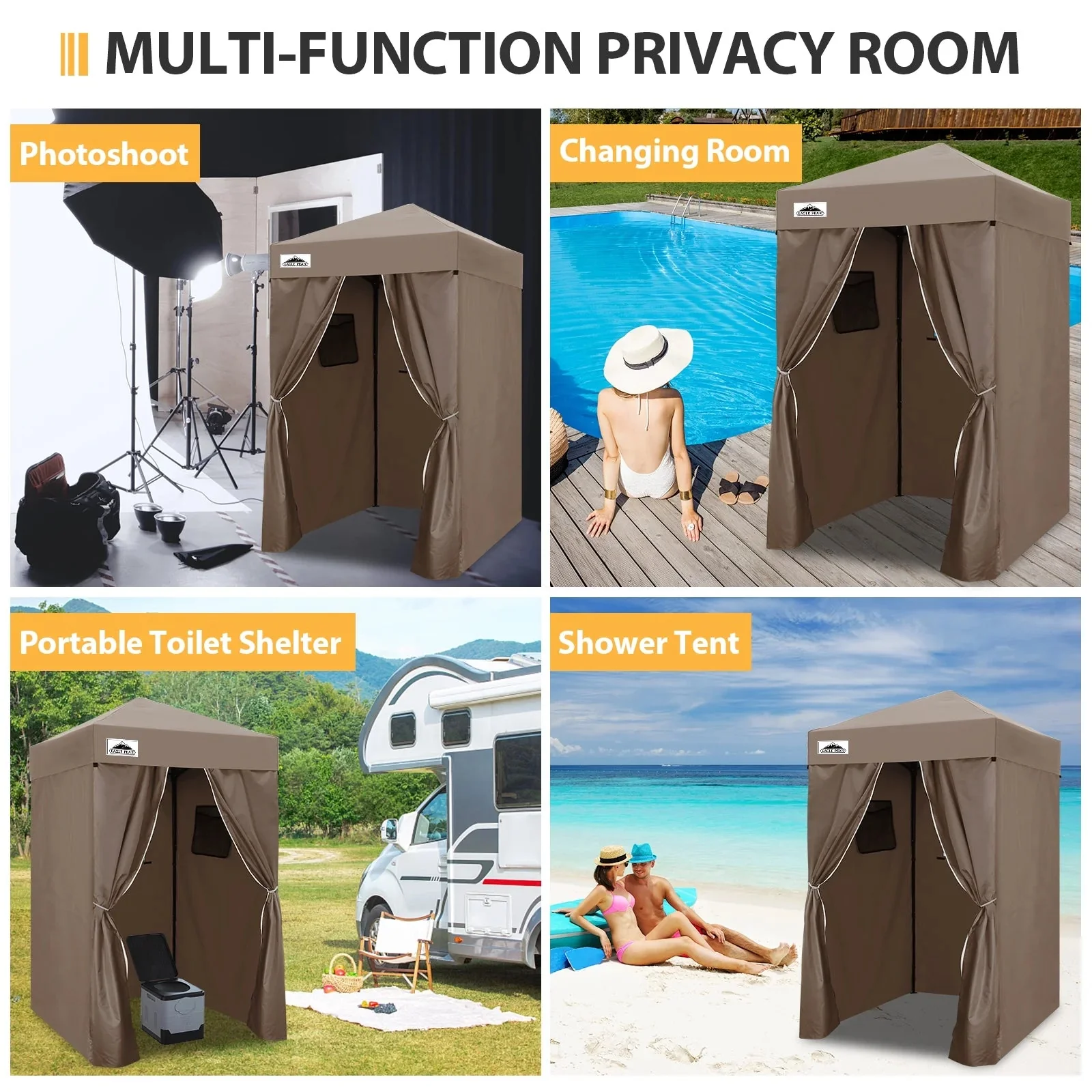EAGLE PEAK Ultra Compact 4 ft x 4 ft Pop-Up Changing Room Canopy - Flex - Image 83 EAGLE PEAK Ultra Compact 4 ft x 4 ft Pop-Up Changing Room Canopy - Flex - Image 83