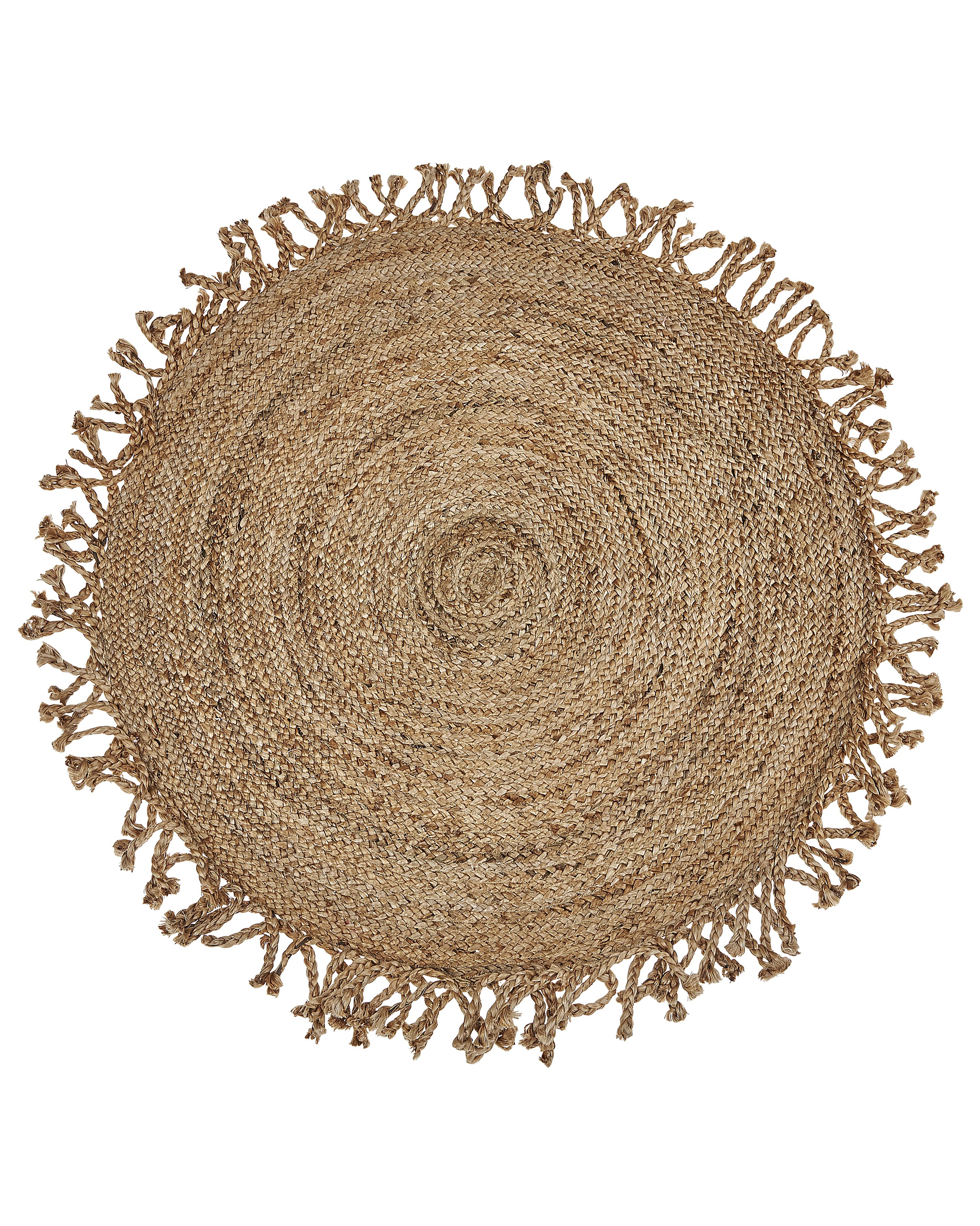 Rug ZONGULDAK Beige ø 120 cm Jute