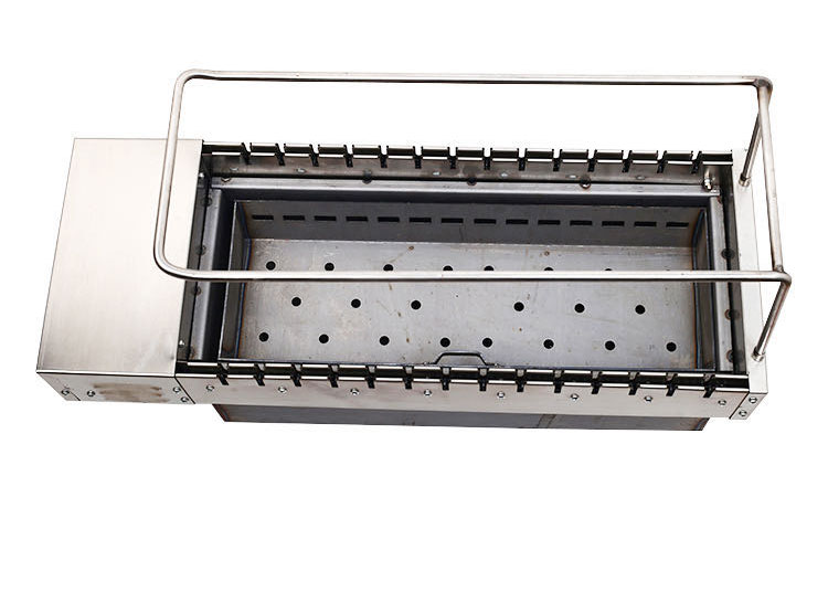 Commercial Automatic 360  Rotating Charcoal Roaster Chain-type Upper Smoke Exhaust BBQ Grill for Restaurant