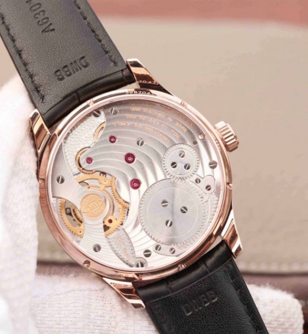 Replica IWC AZ Portuguese Flying Tourbillon SS Black Dial Leather Strap - Top club