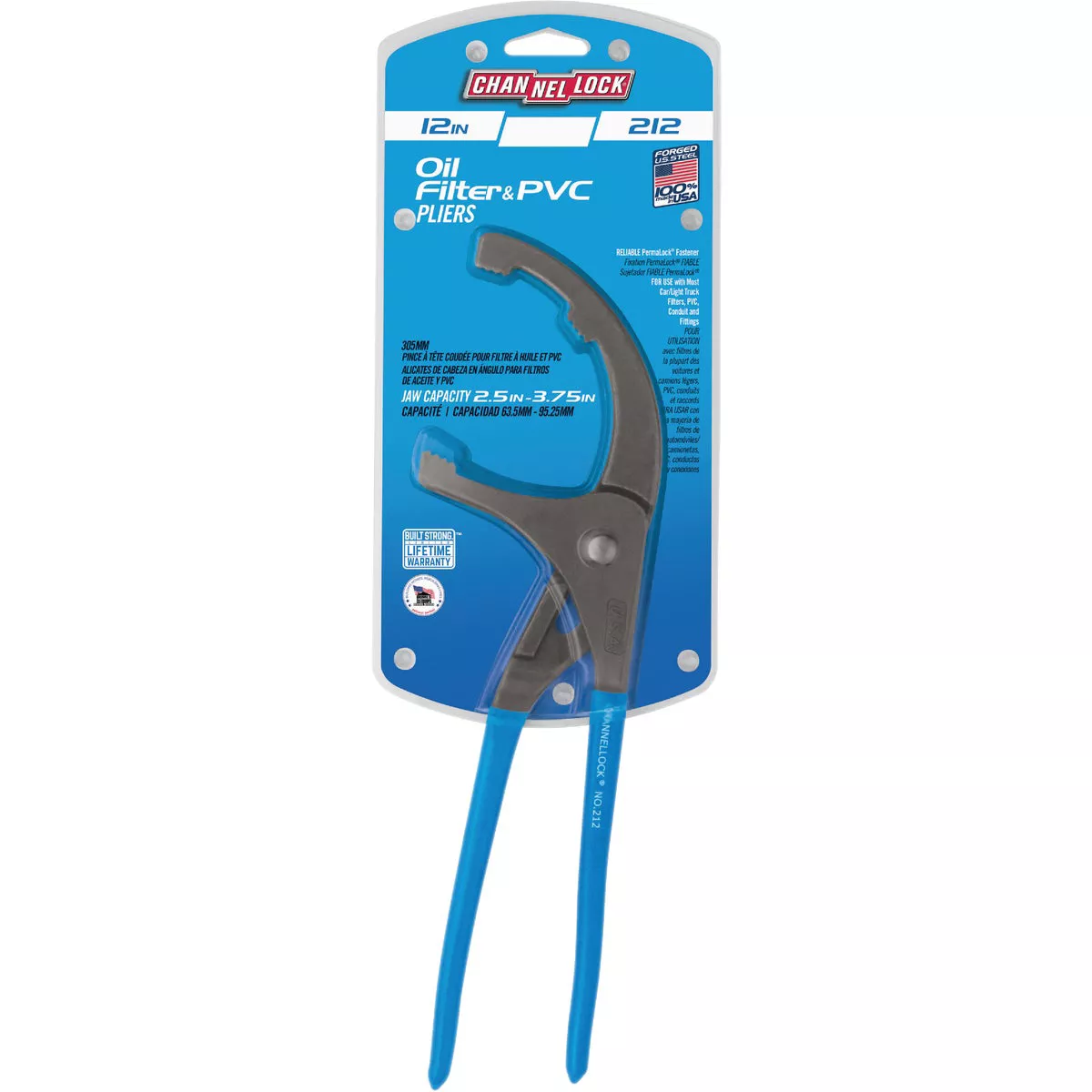 Channellock 12 In. Steel PVC/Oil Filter Pliers