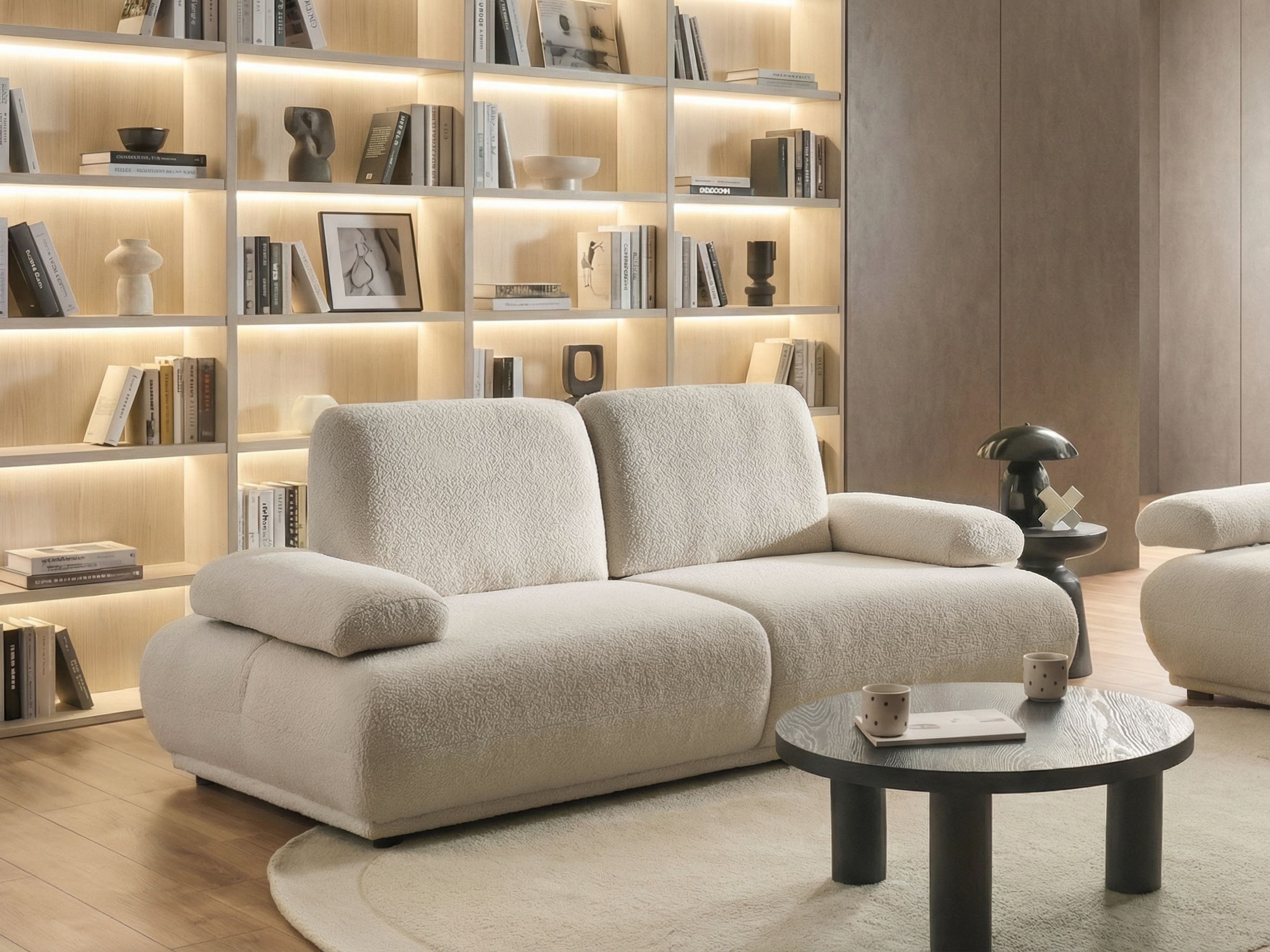 Sofa 3 Seater NACKA Boucle Off-White